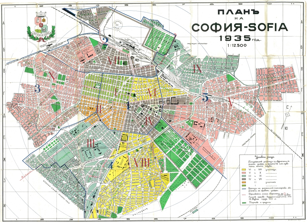 Карта план на стара София
